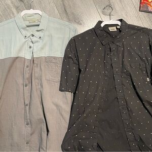 Vince Men's Two-Tone and Black Patterned Shirts